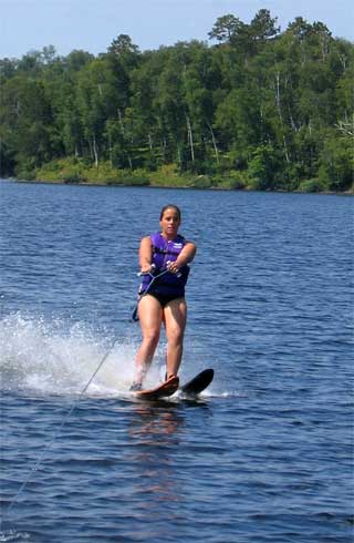 Erin outside the wake