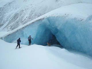 snowshoe into cave